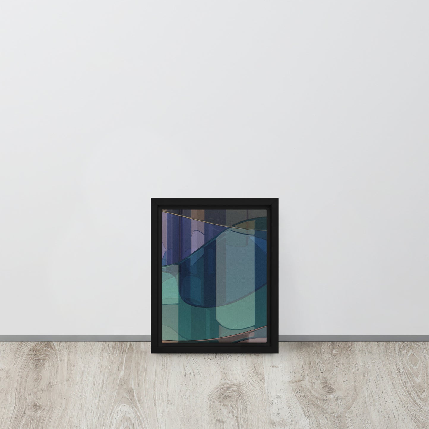 ABSTRACT. Framed canvas