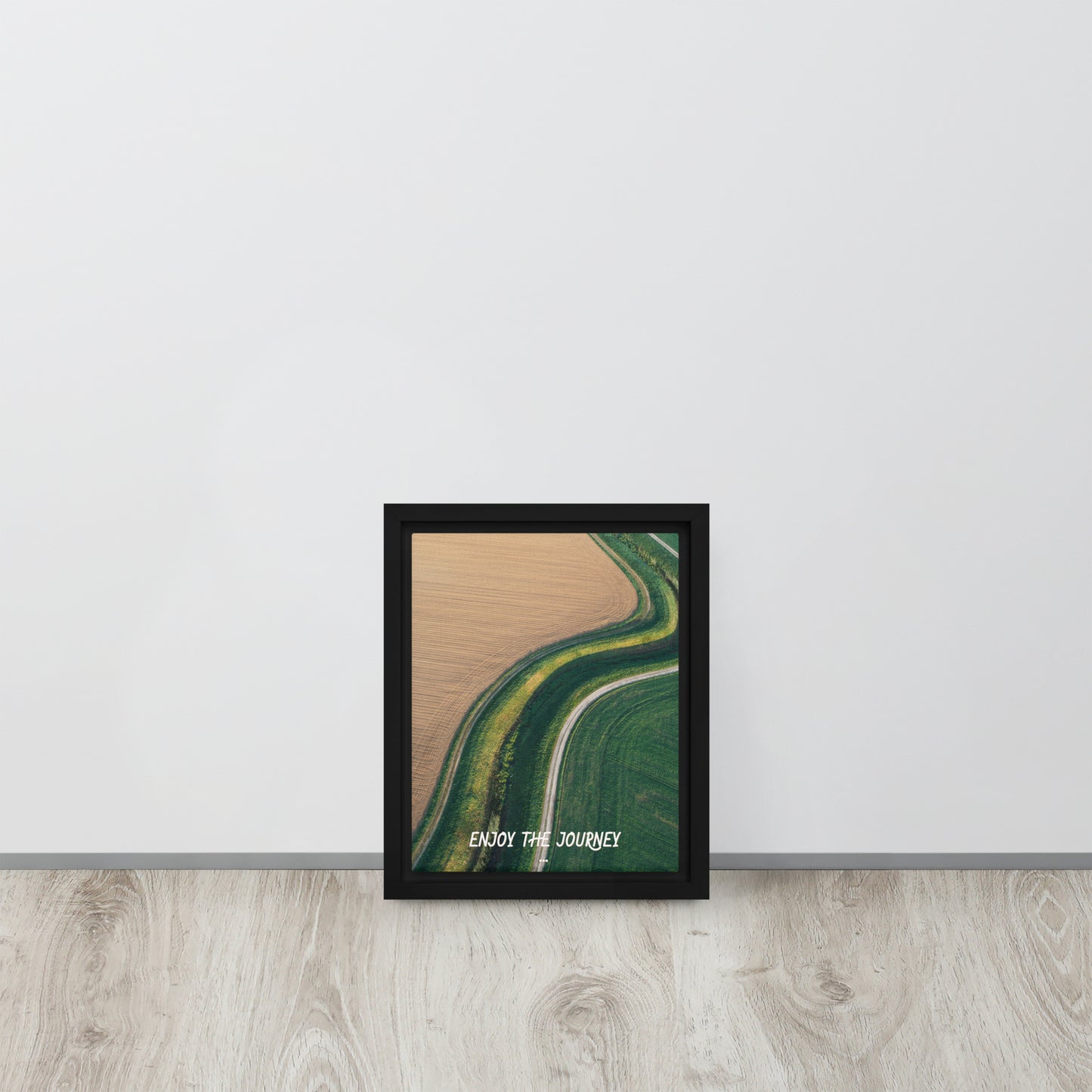 ENJOY THE JOURNEY. Framed canvas