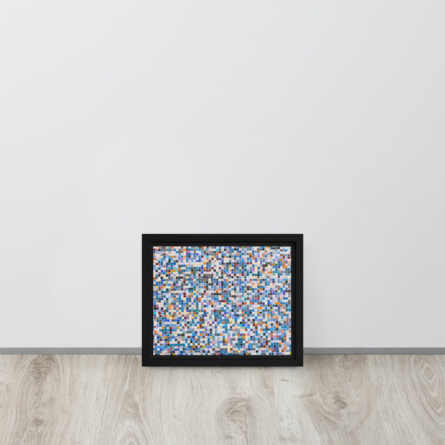 Squares. Framed canvas