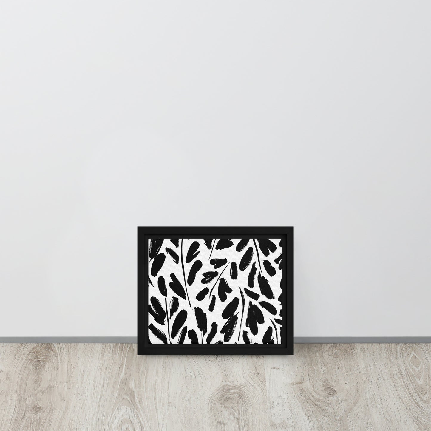 Black & White. Framed canvas