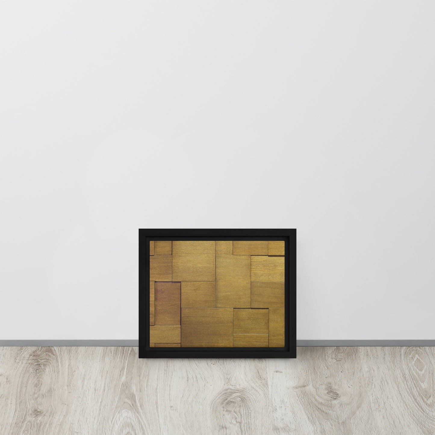 Modern Wood. Framed canvas