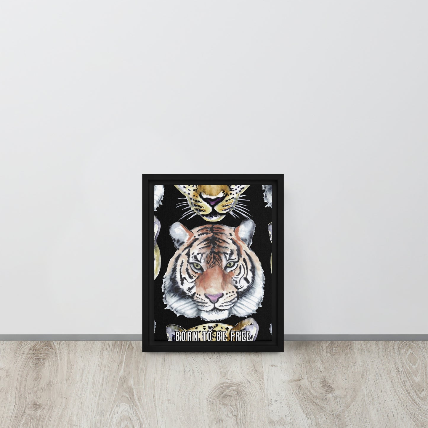 Born to be free. Framed canvas