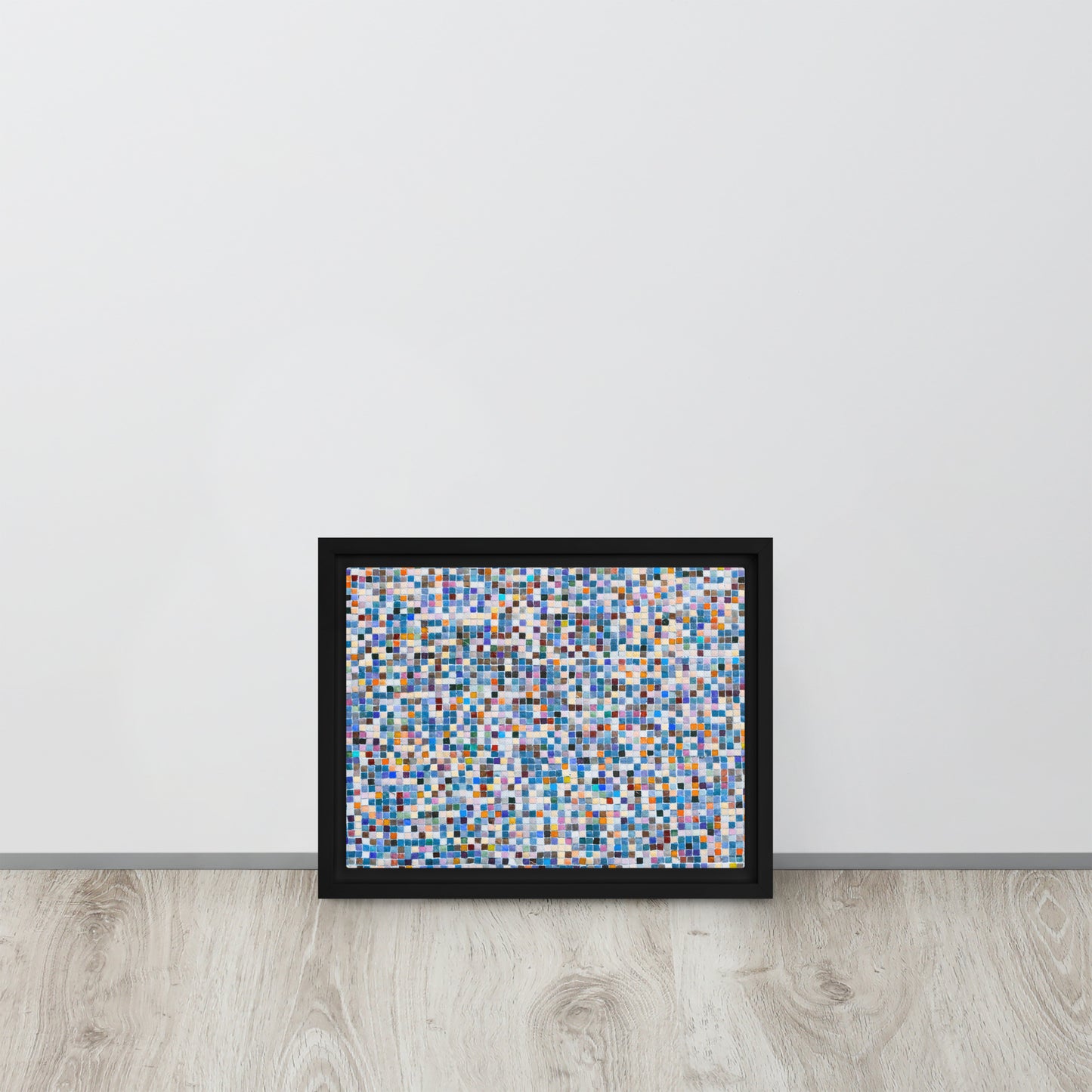 Squares. Framed canvas