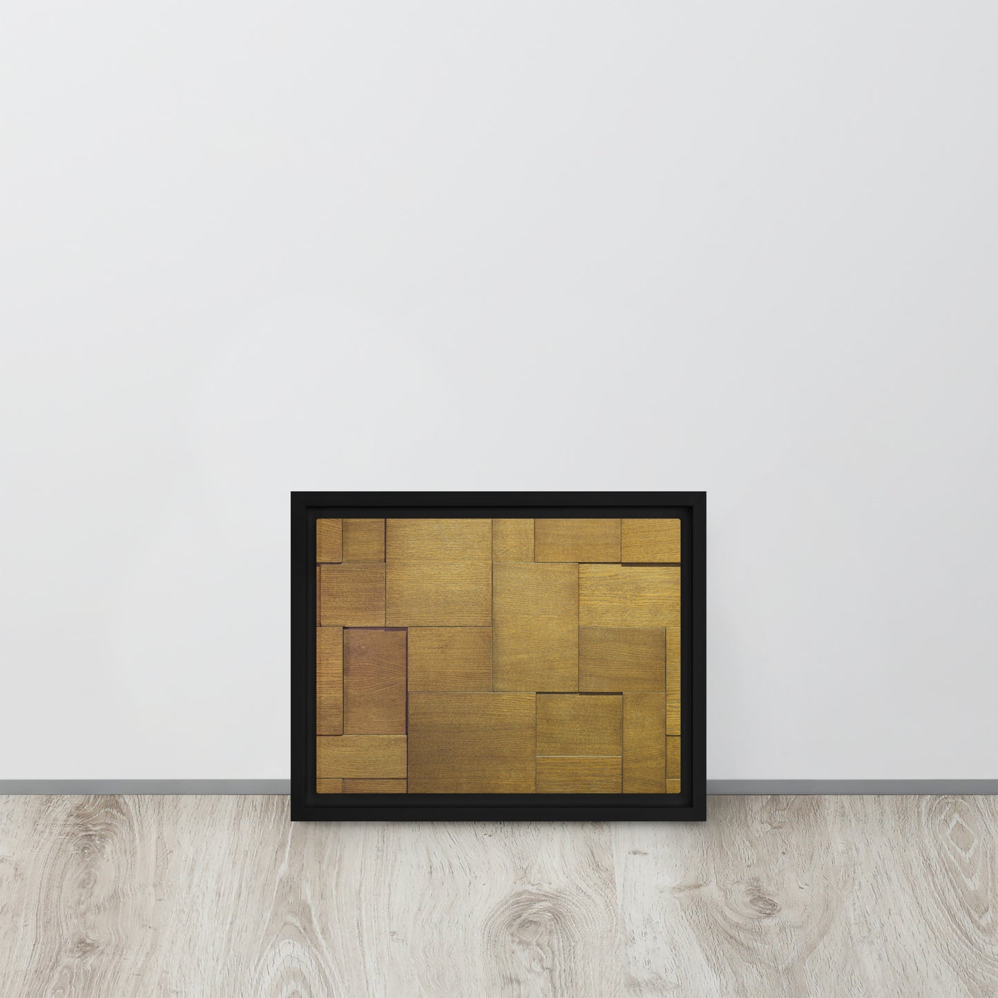 Modern Wood. Framed canvas