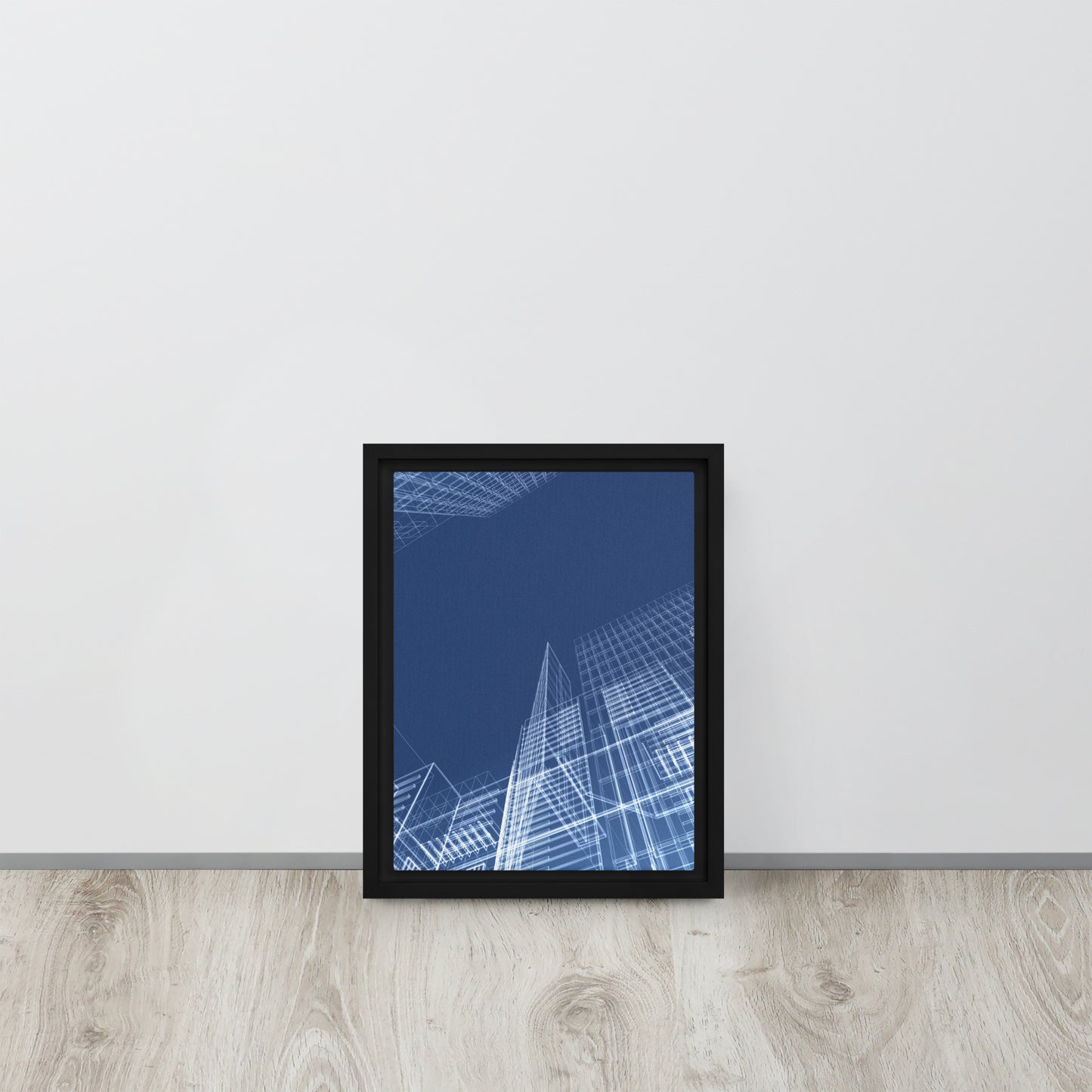 Architected. Framed canvas