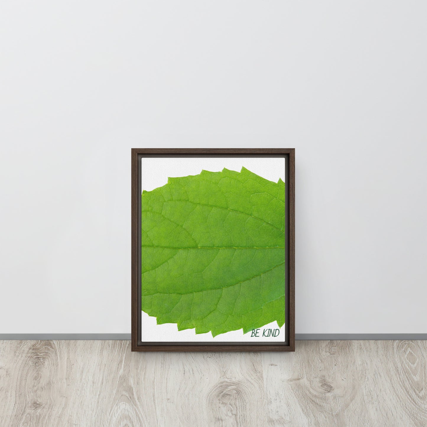 BE KIND. Framed canvas