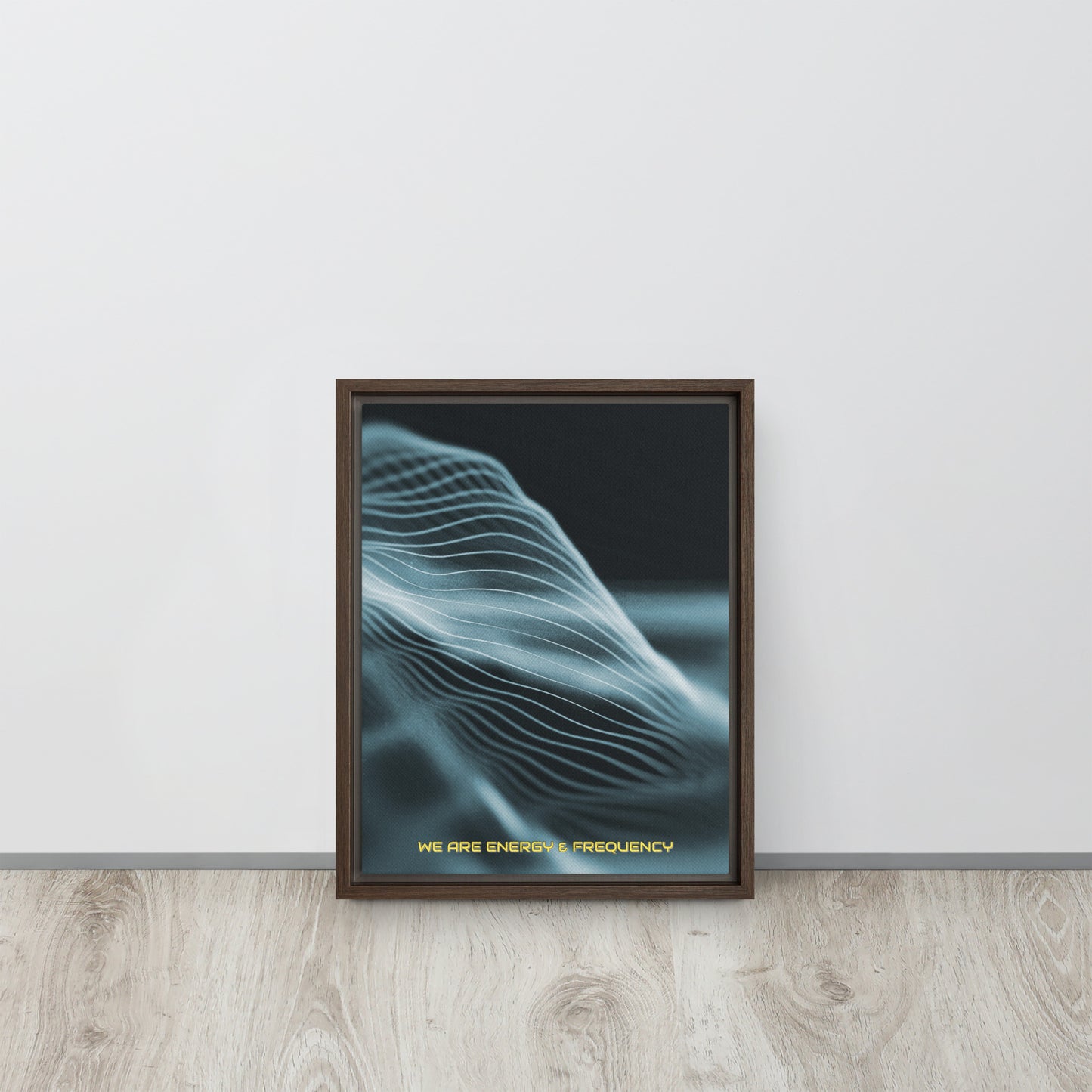 Vibrate High. Framed canvas