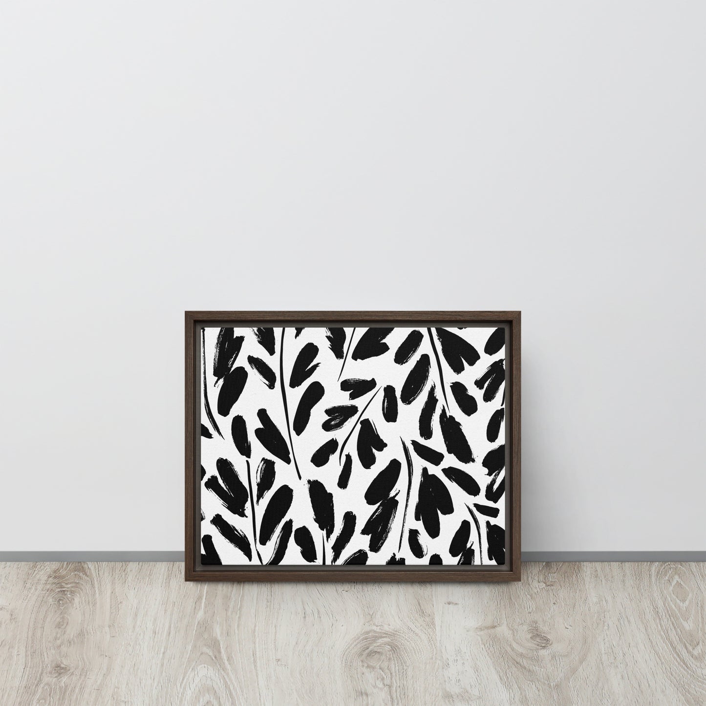 Black & White. Framed canvas