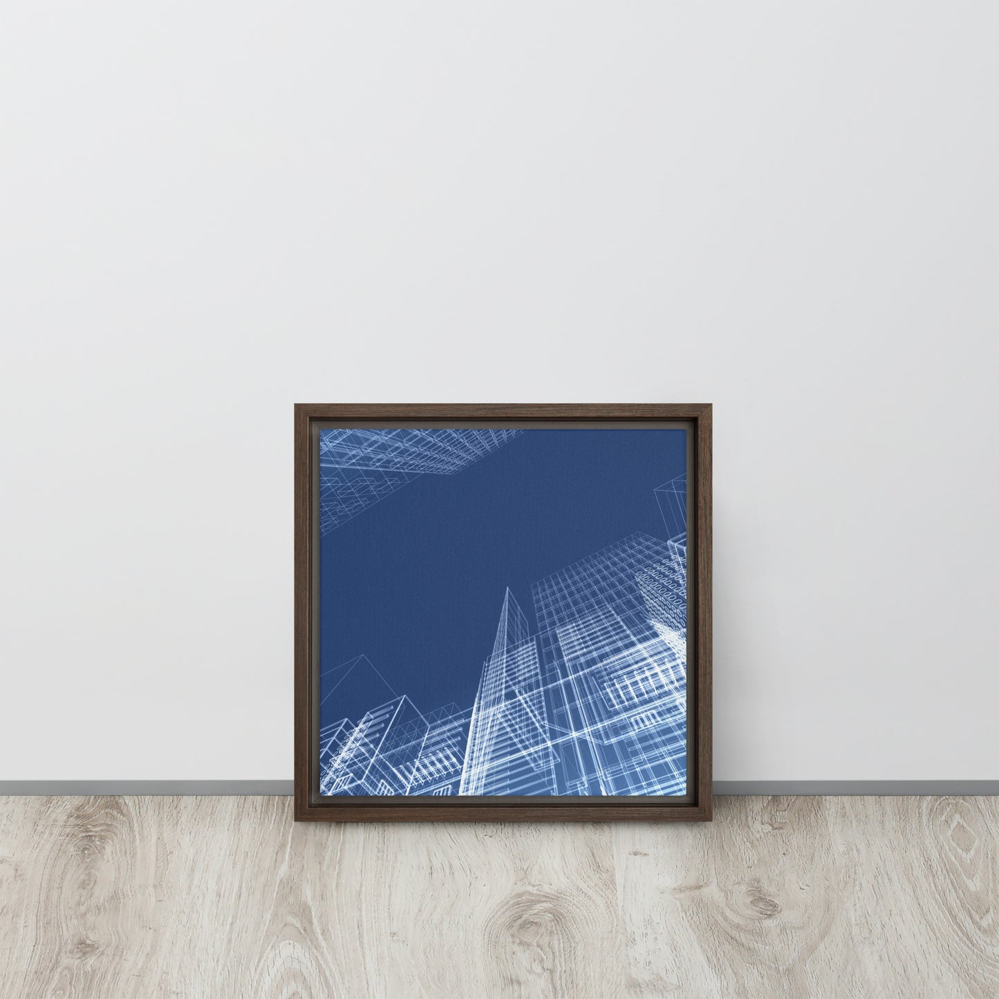 Architected. Framed canvas