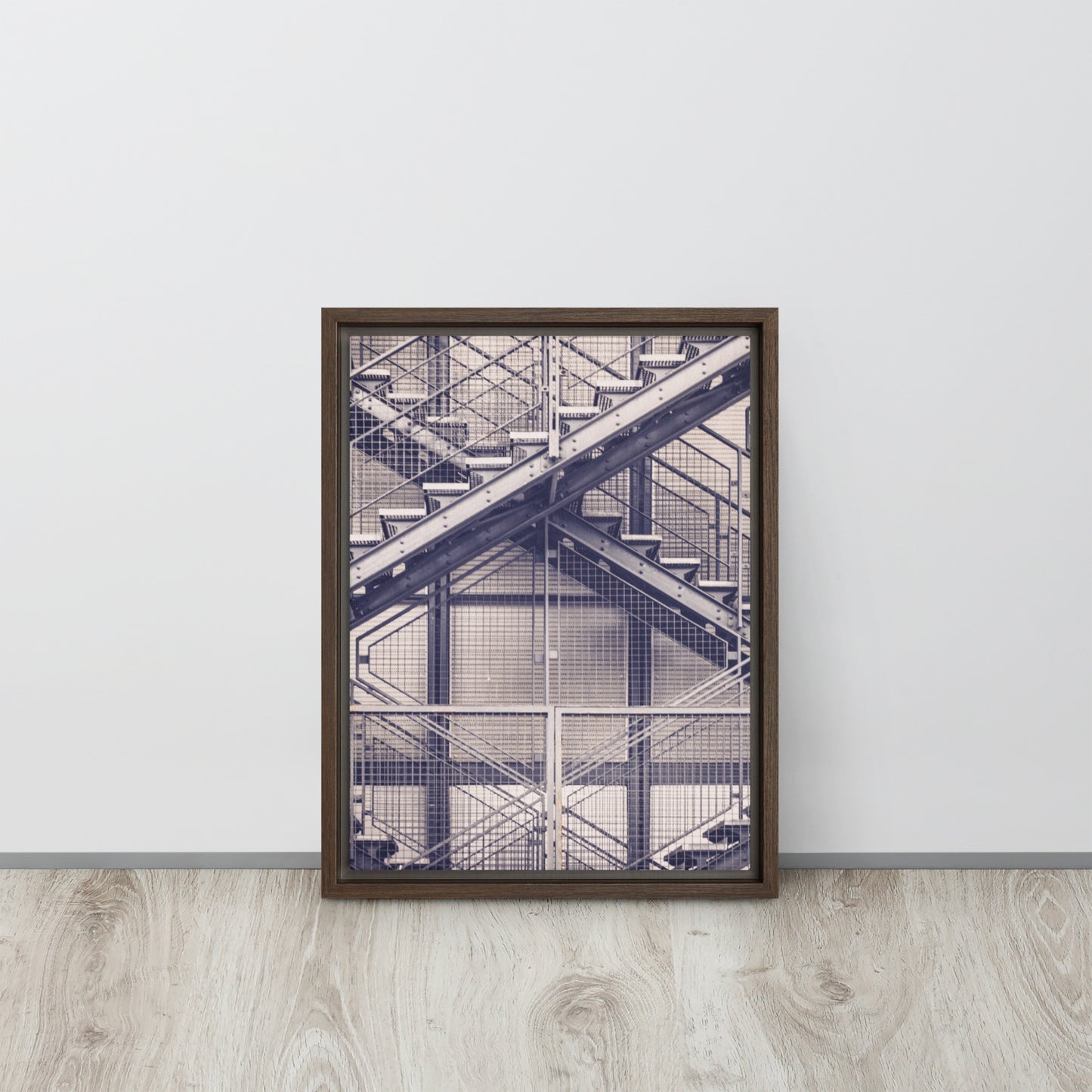 Stairs. Framed canvas