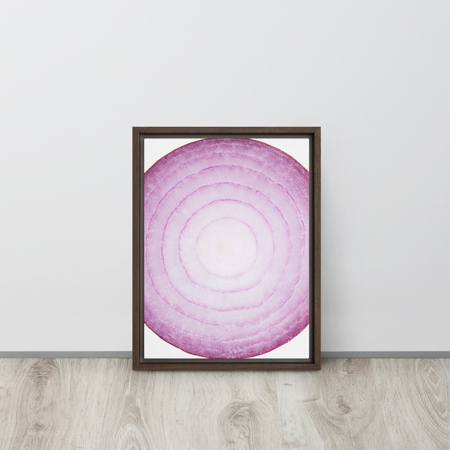 ONION. Framed canvas