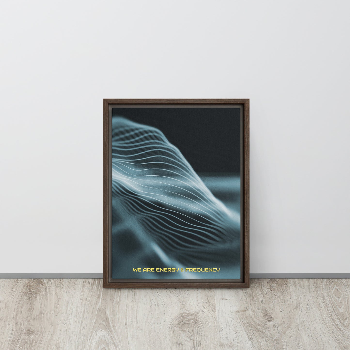 Vibrate High. Framed canvas