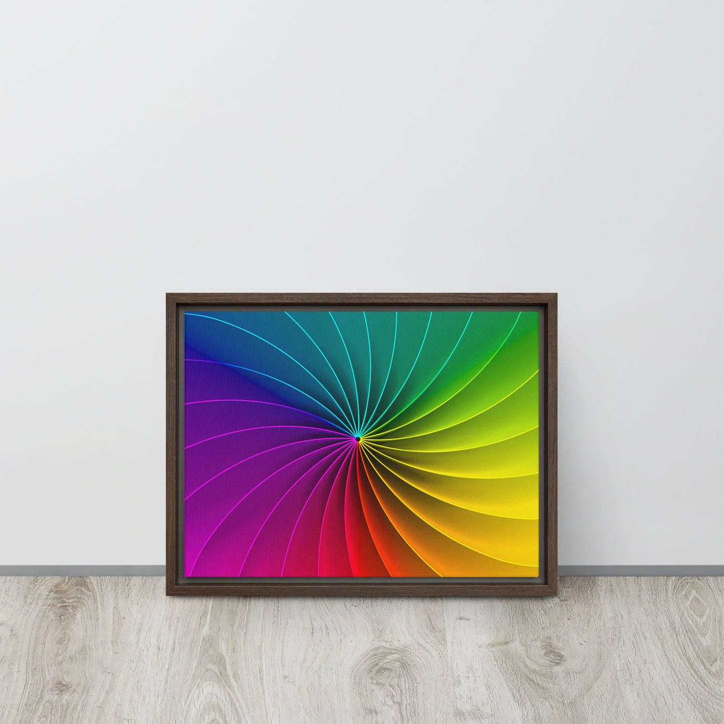 Colour Wheel. Framed canvas