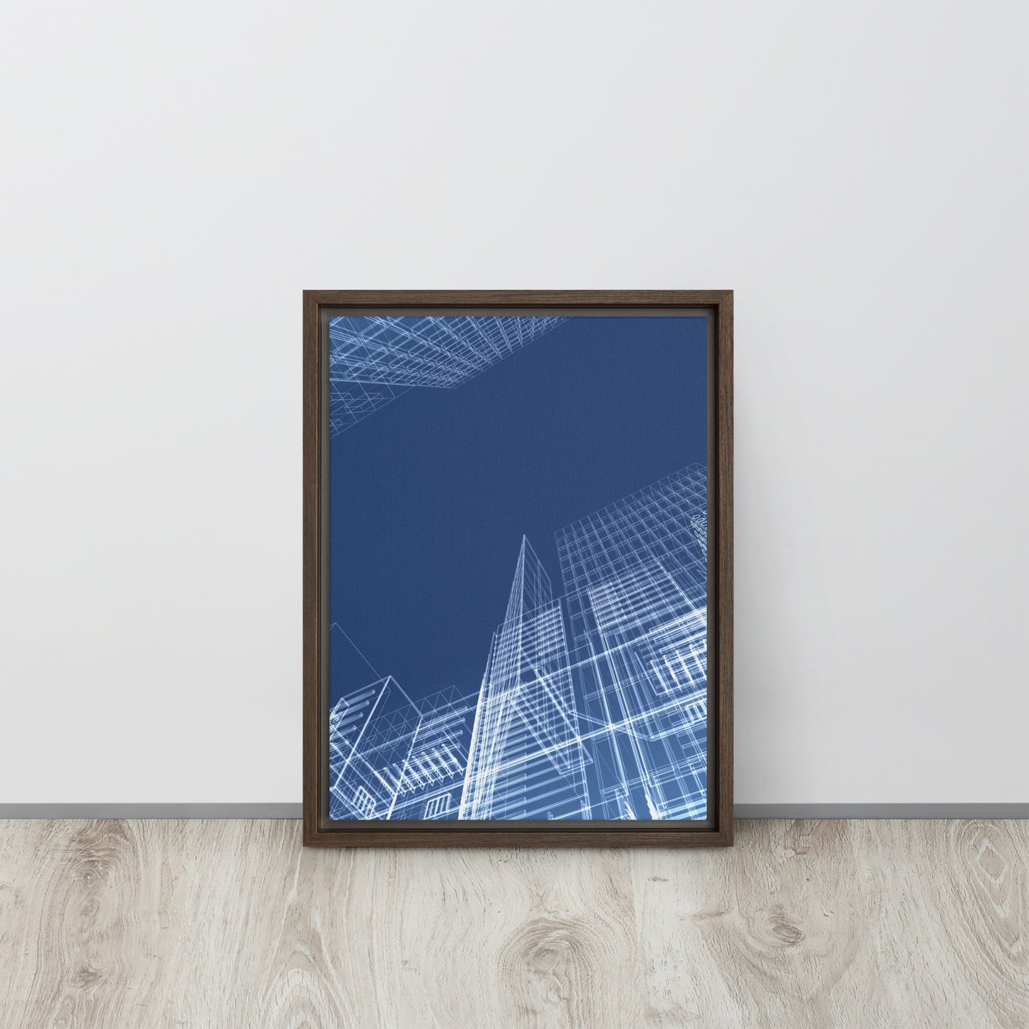 Architected. Framed canvas