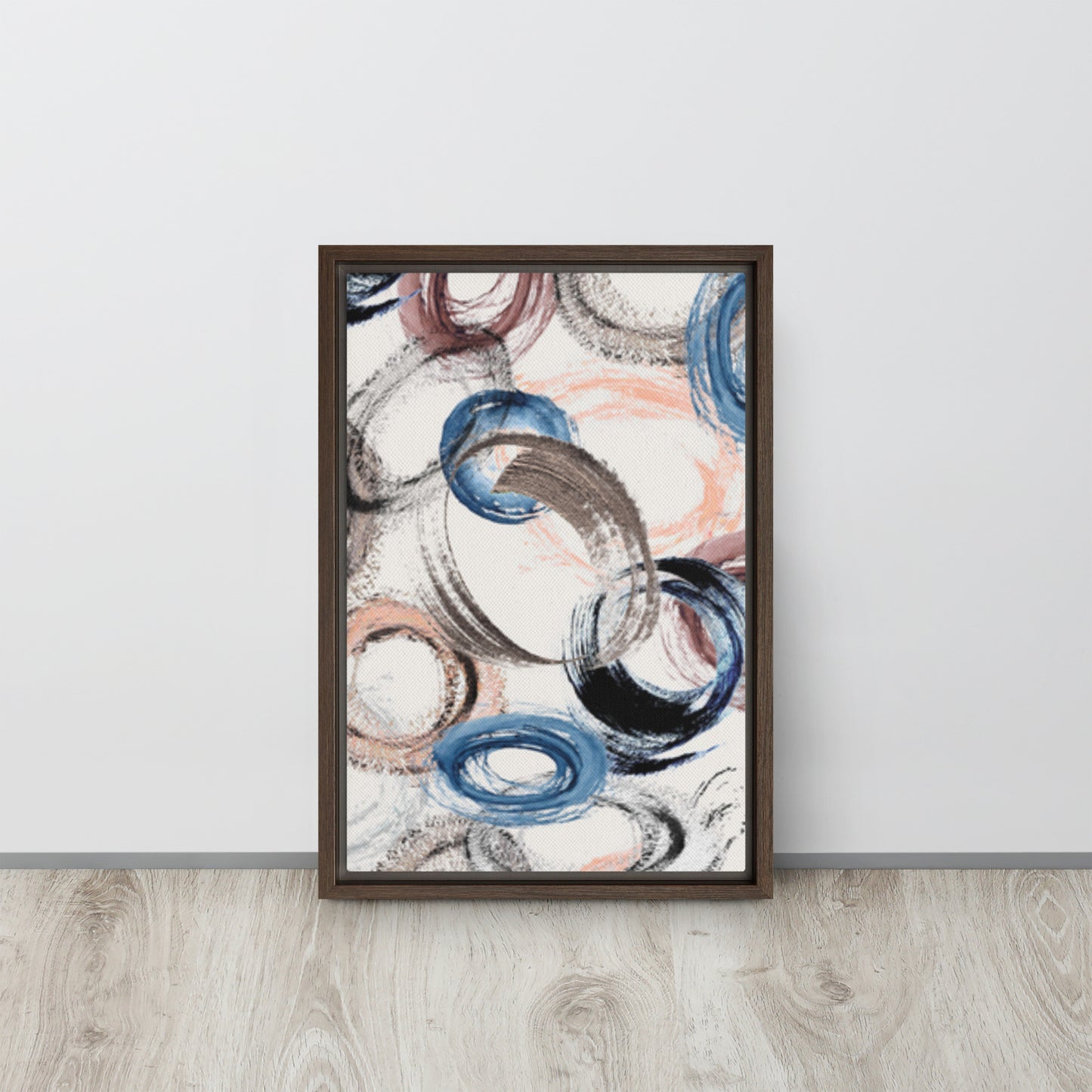 CIRCLES. Framed canvas