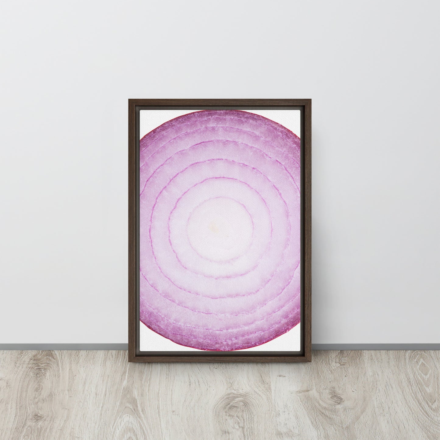 ONION. Framed canvas