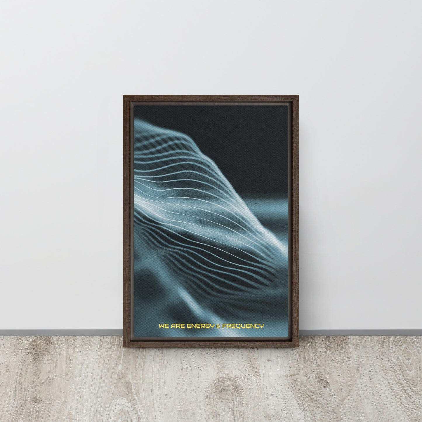 Vibrate High. Framed canvas