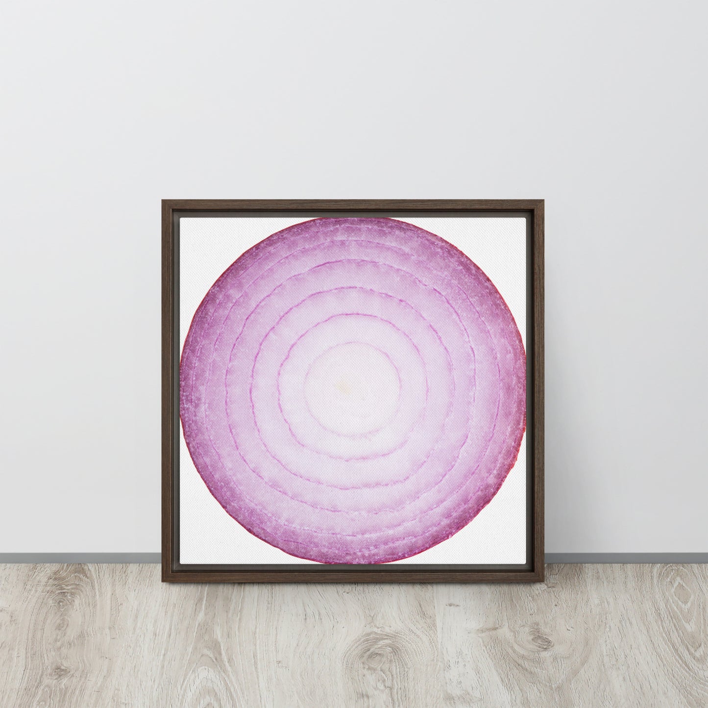 ONION. Framed canvas