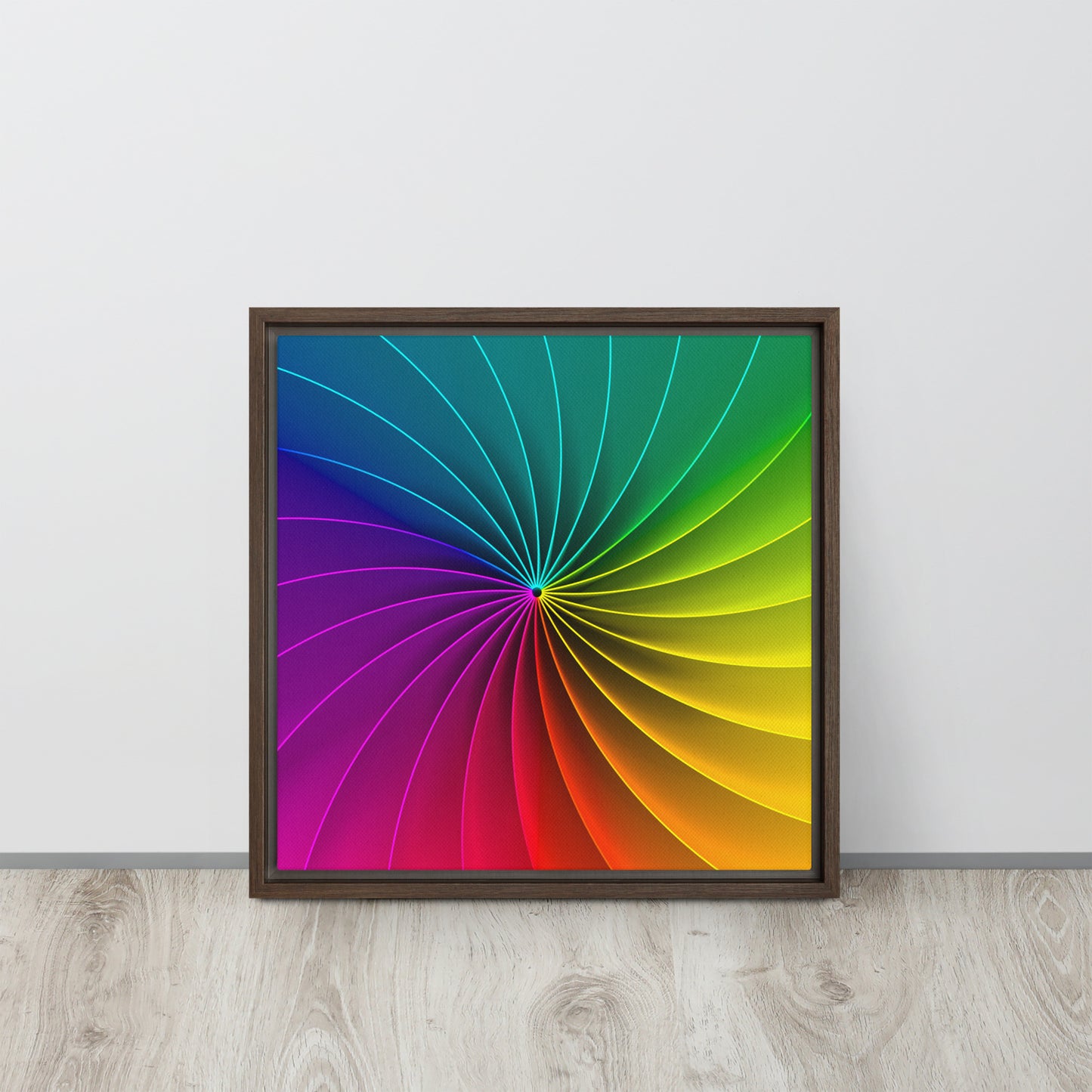 Colour Wheel. Framed canvas