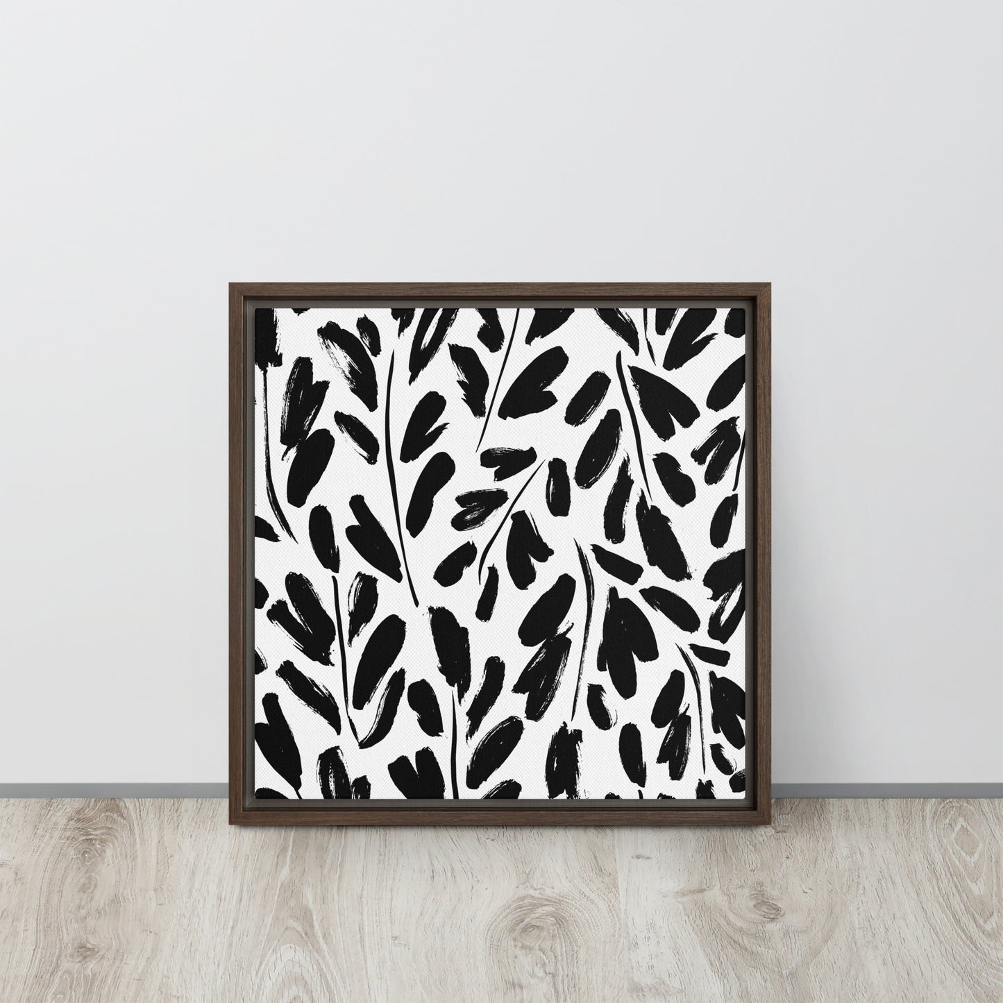 Black & White. Framed canvas