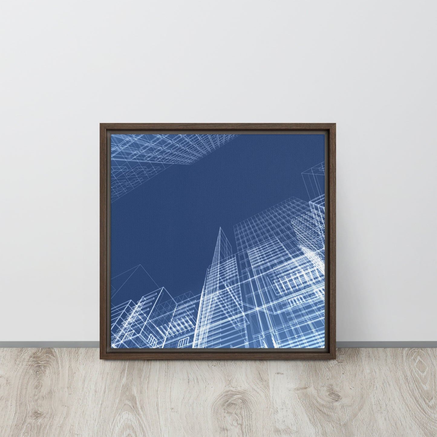 Architected. Framed canvas