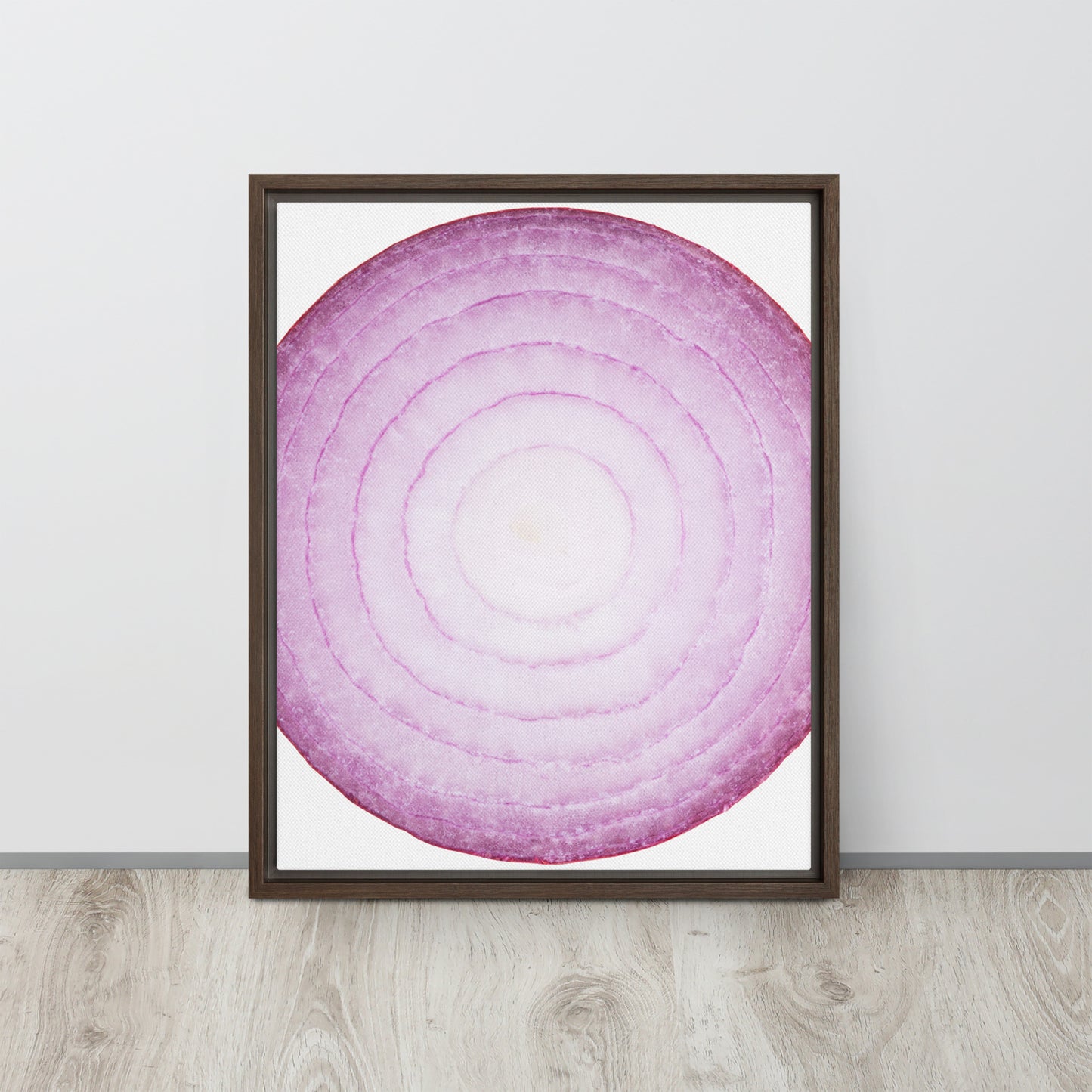 ONION. Framed canvas