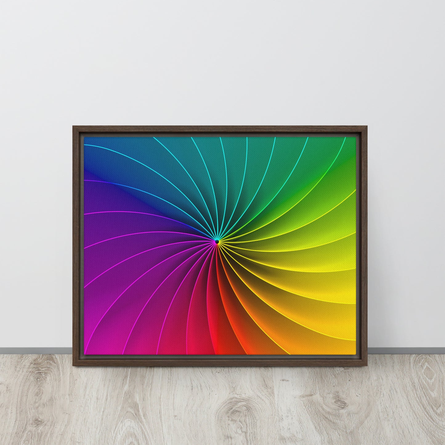 Colour Wheel. Framed canvas