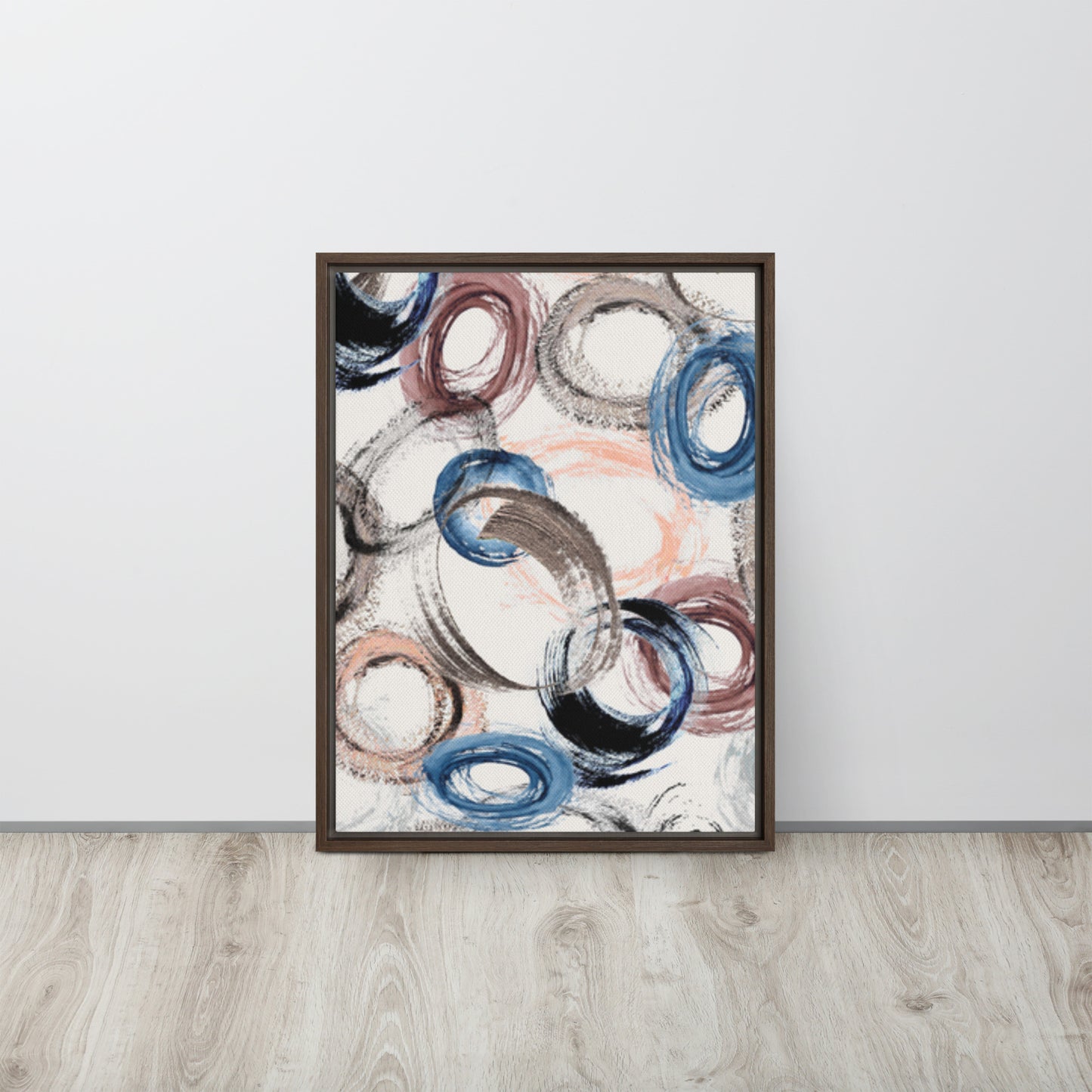 CIRCLES. Framed canvas