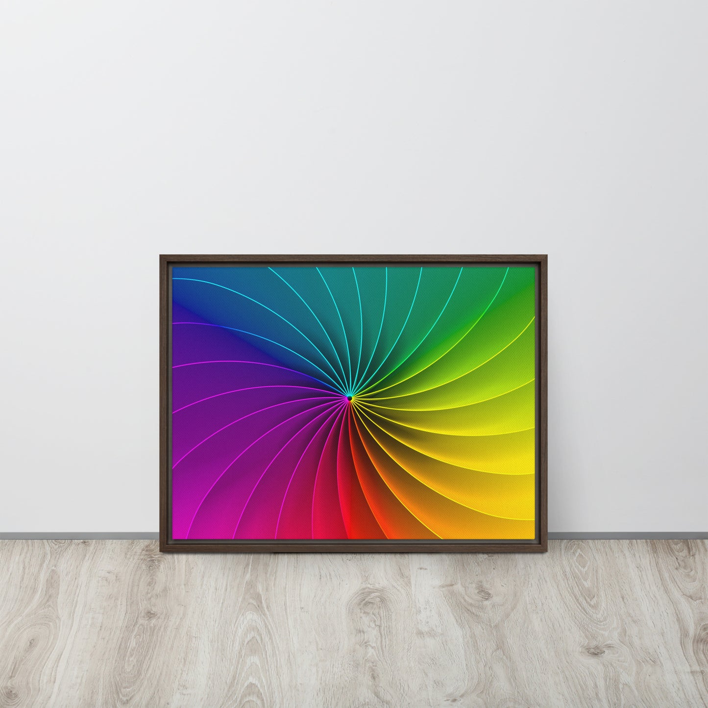 Colour Wheel. Framed canvas