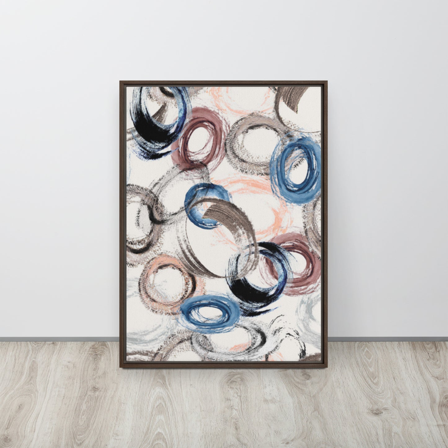 CIRCLES. Framed canvas