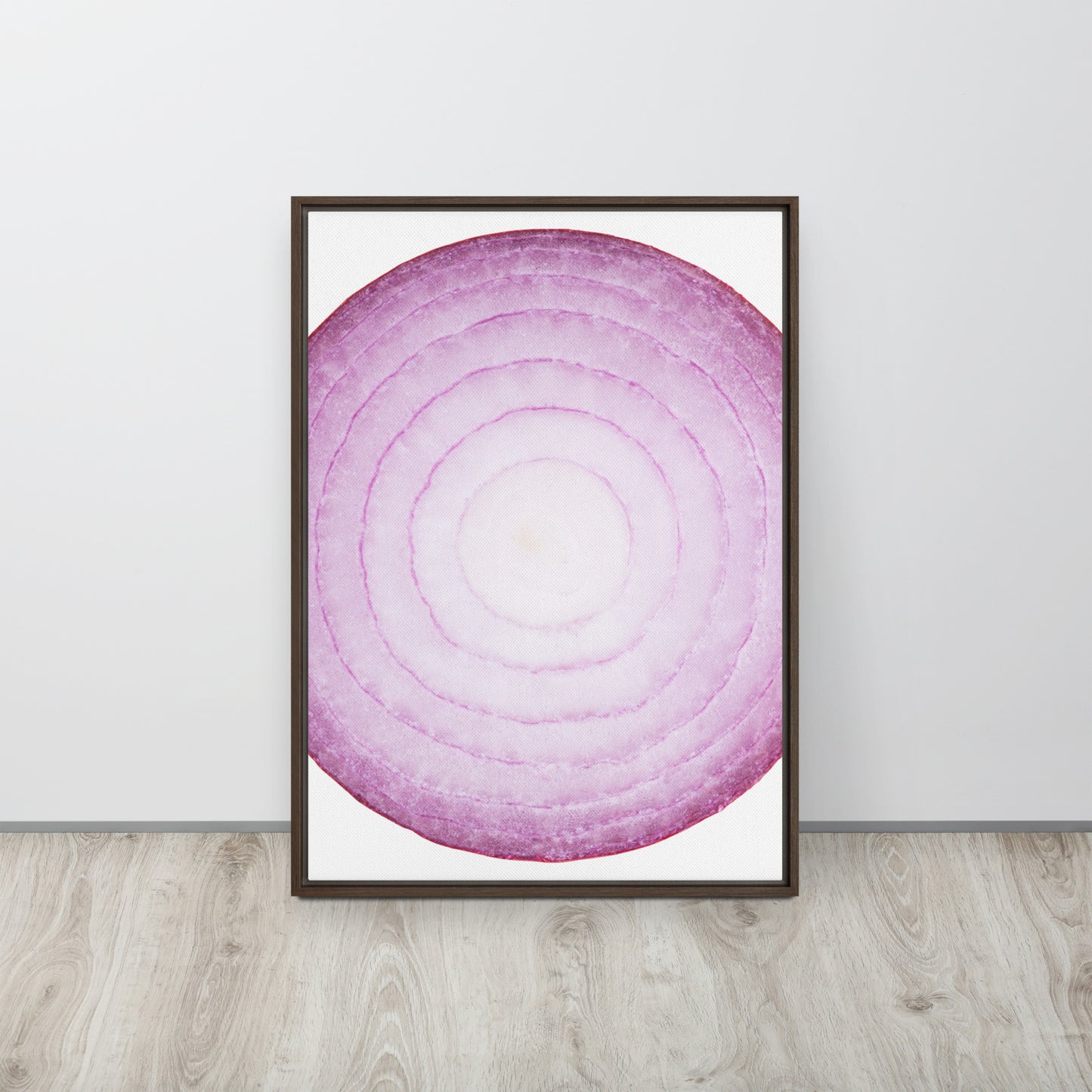 ONION. Framed canvas