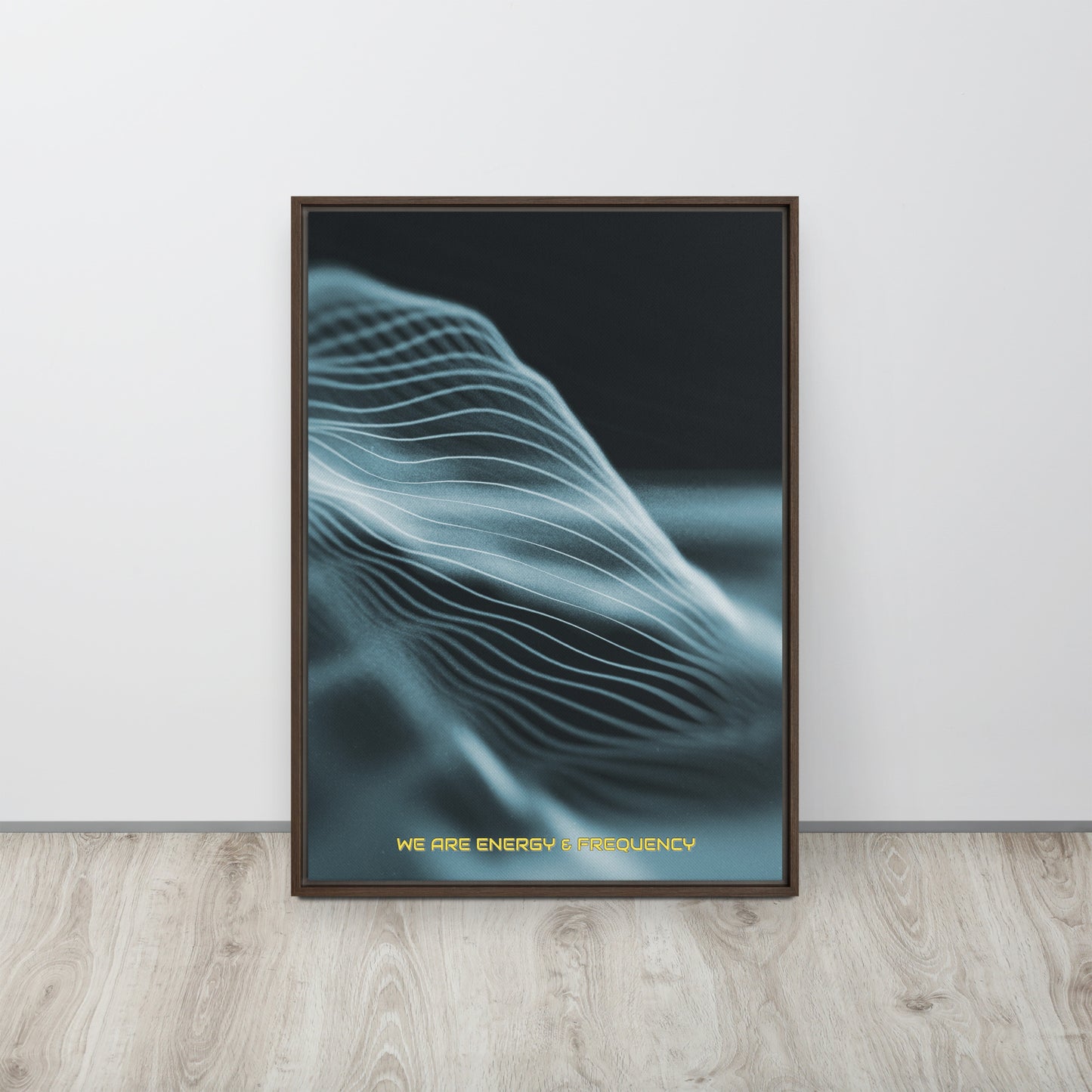 Vibrate High. Framed canvas