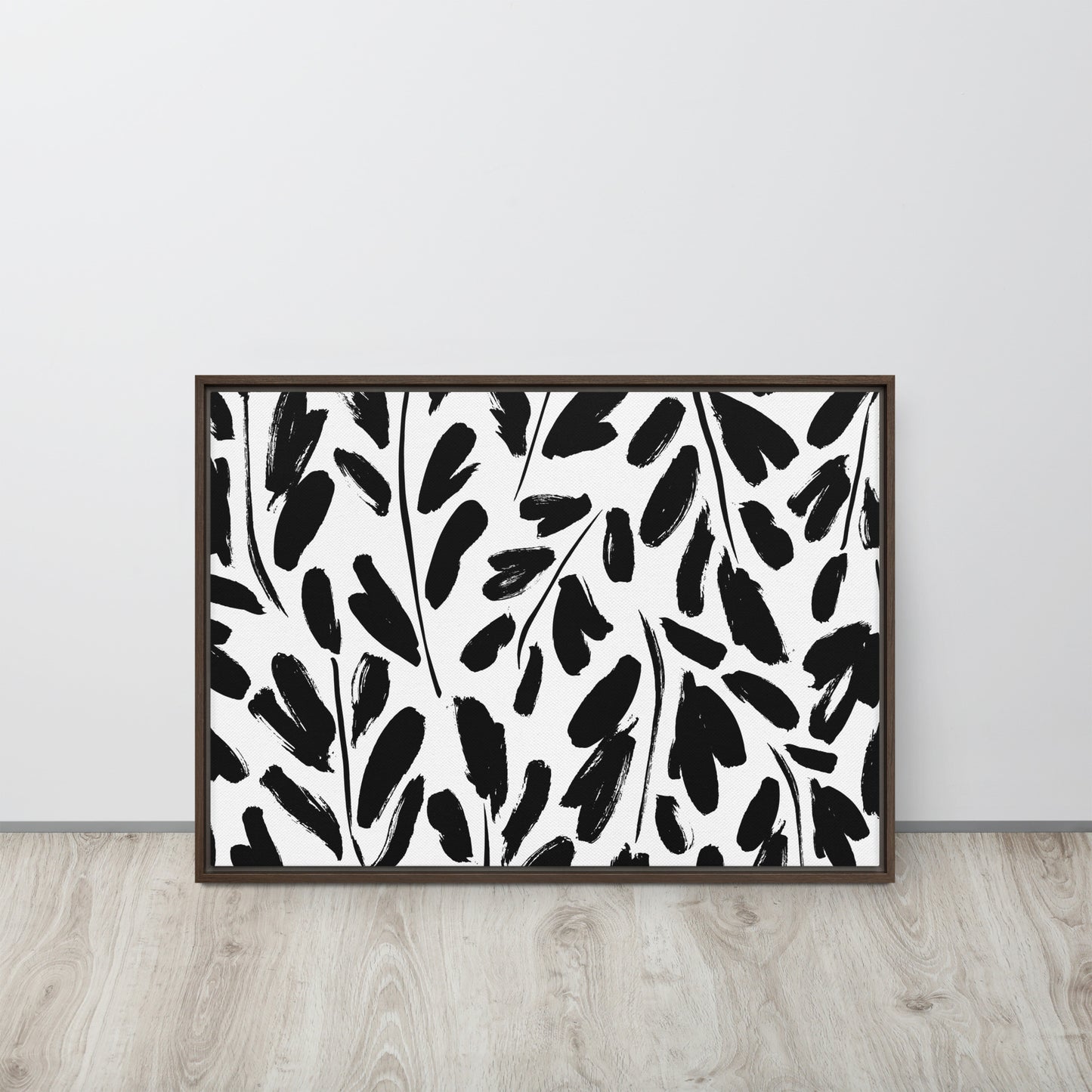 Black & White. Framed canvas