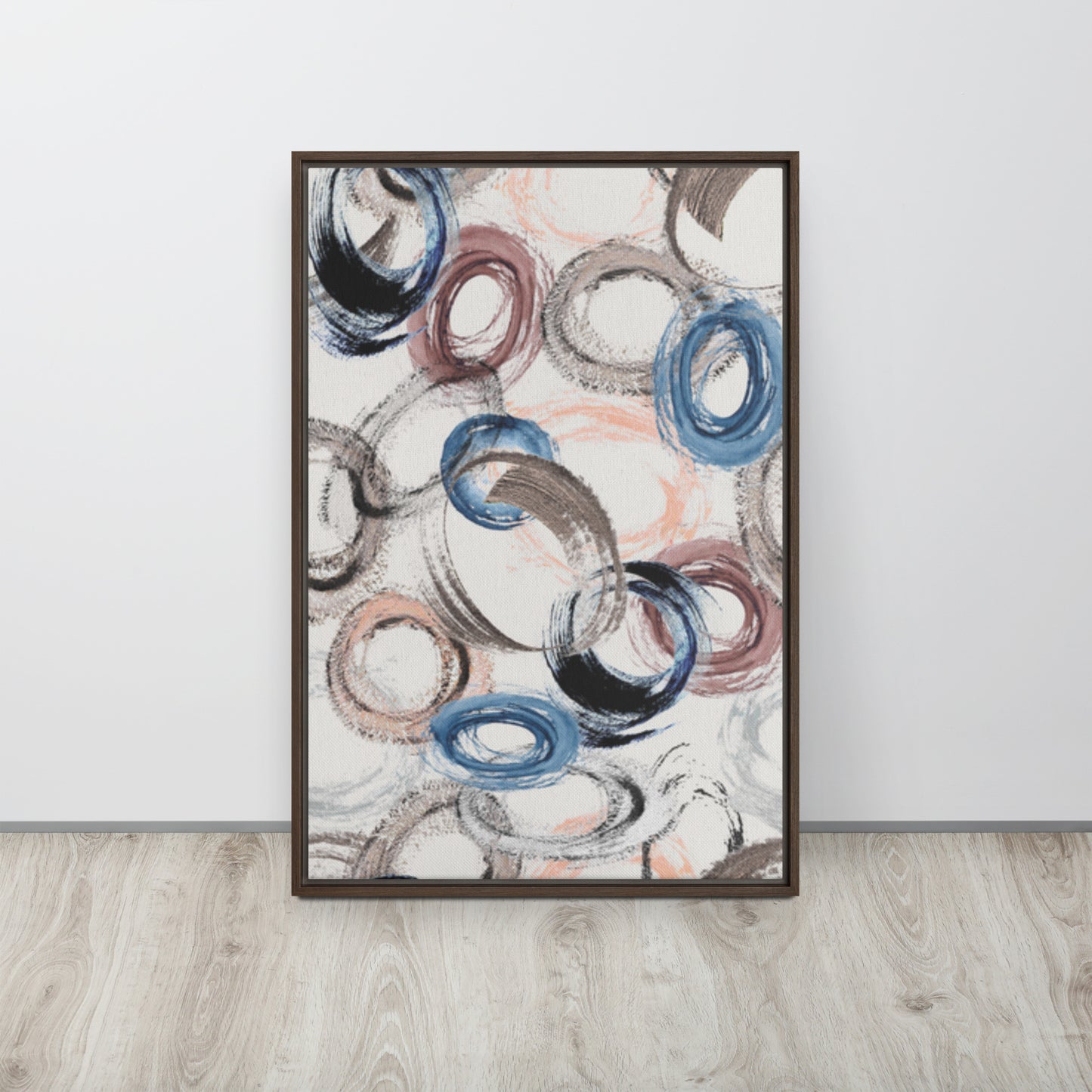 CIRCLES. Framed canvas