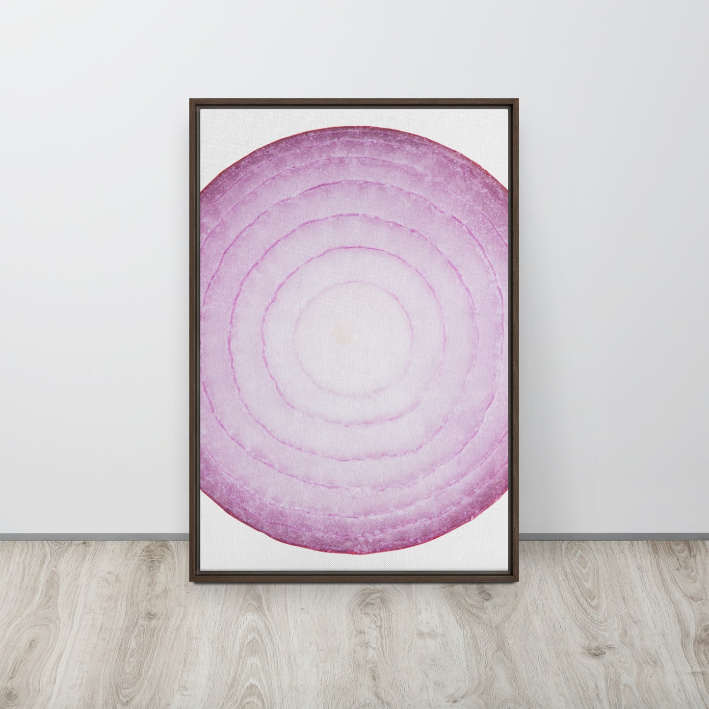 ONION. Framed canvas