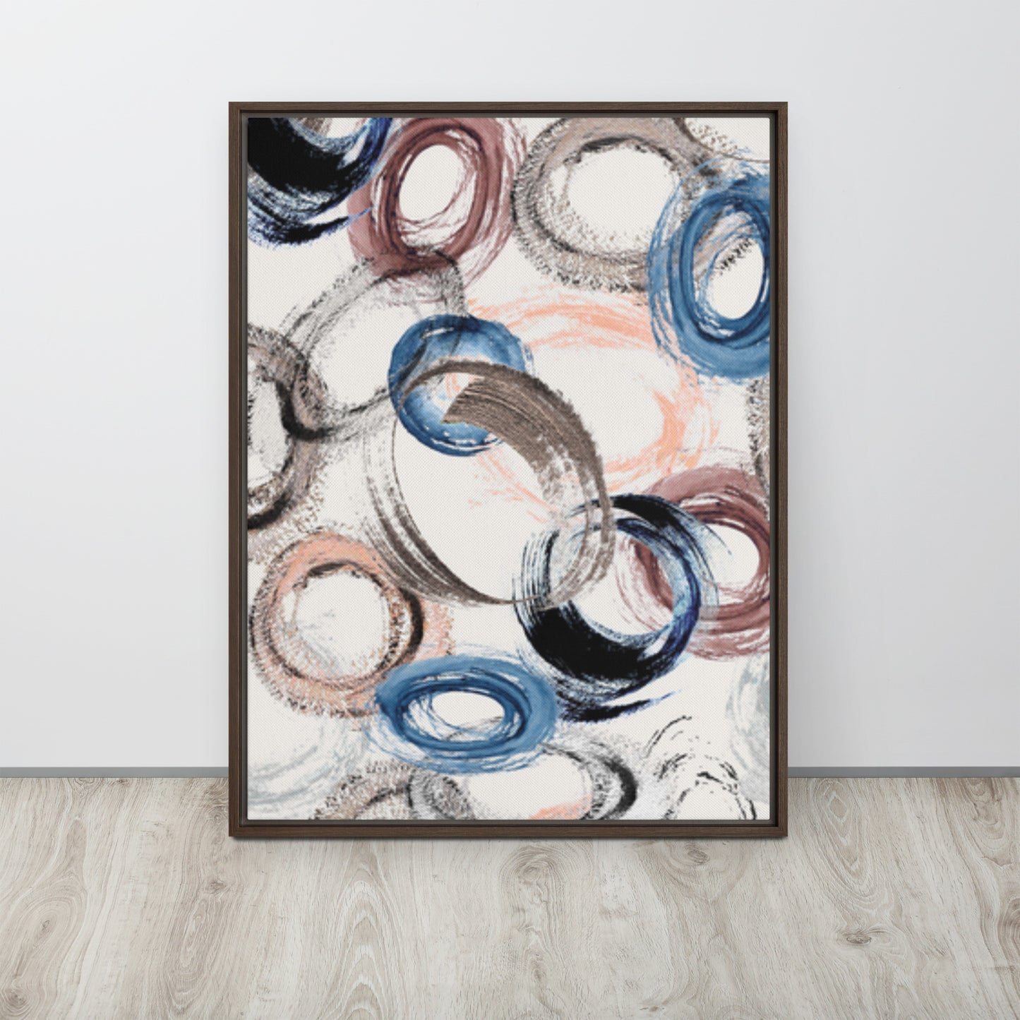 CIRCLES. Framed canvas