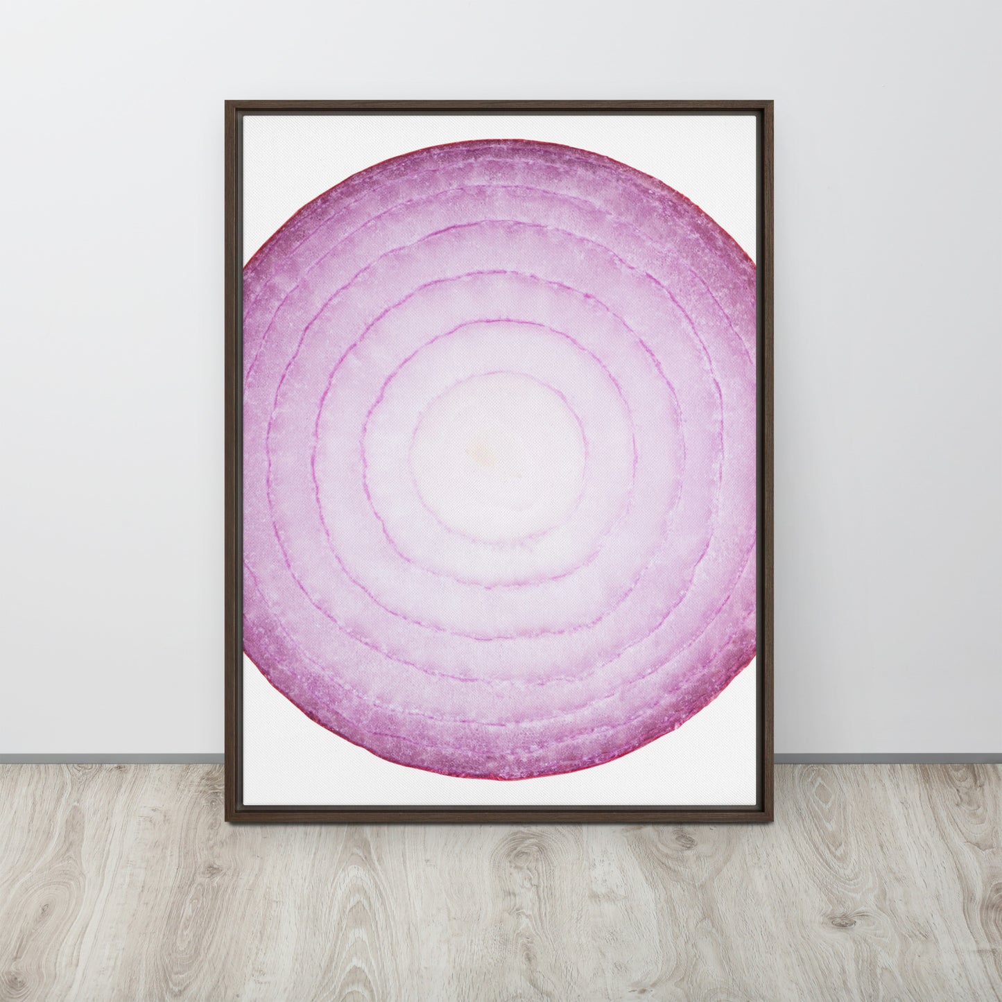 ONION. Framed canvas