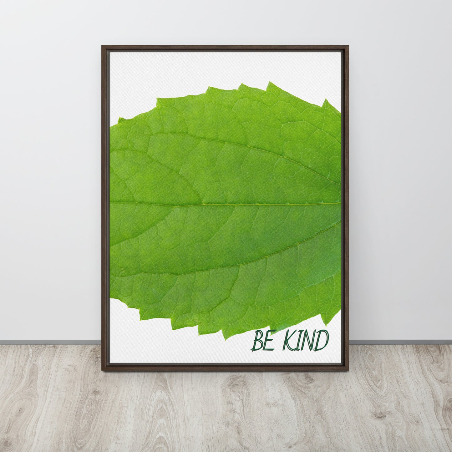 BE KIND. Framed canvas