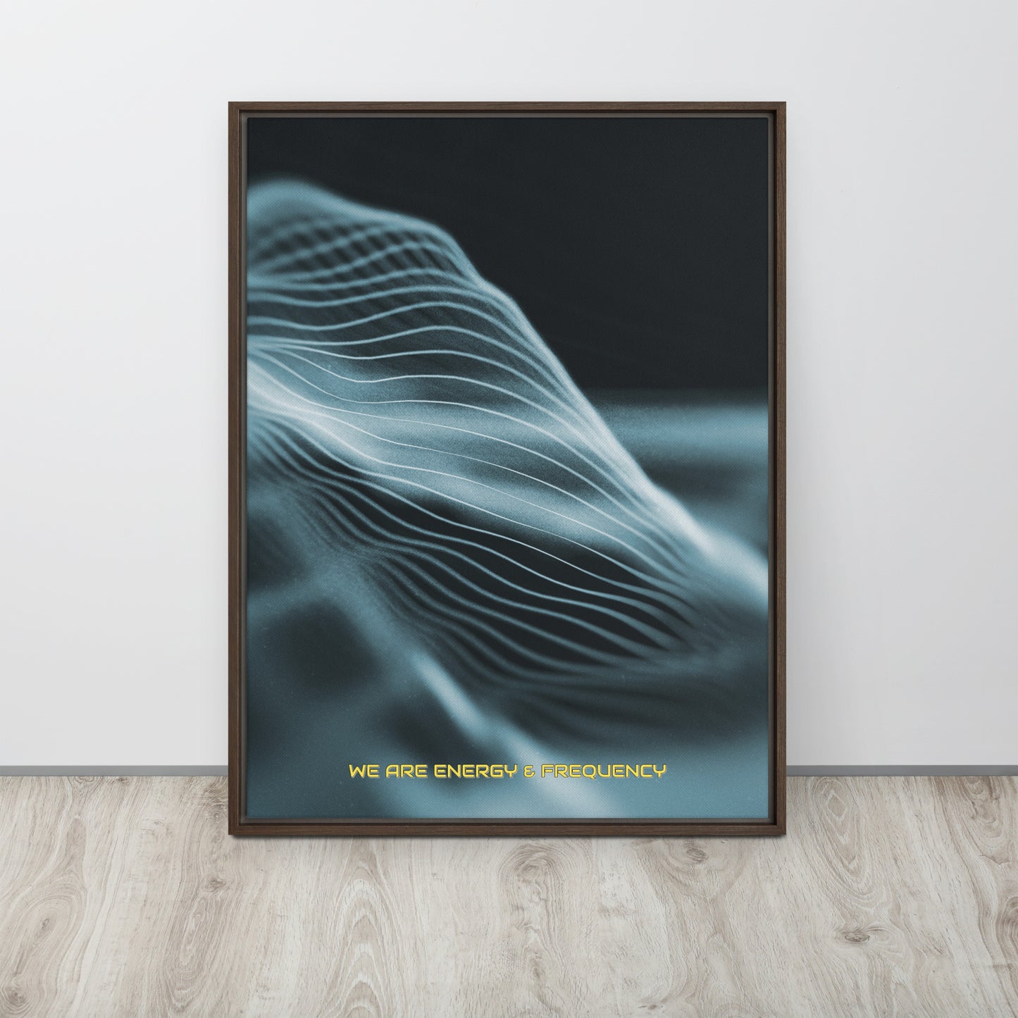 Vibrate High. Framed canvas