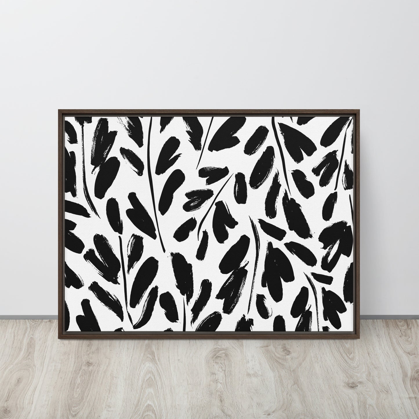 Black & White. Framed canvas