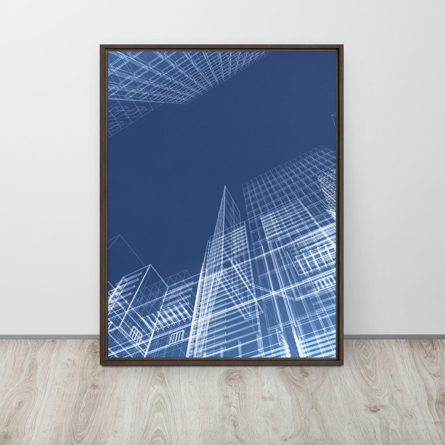 Architected. Framed canvas