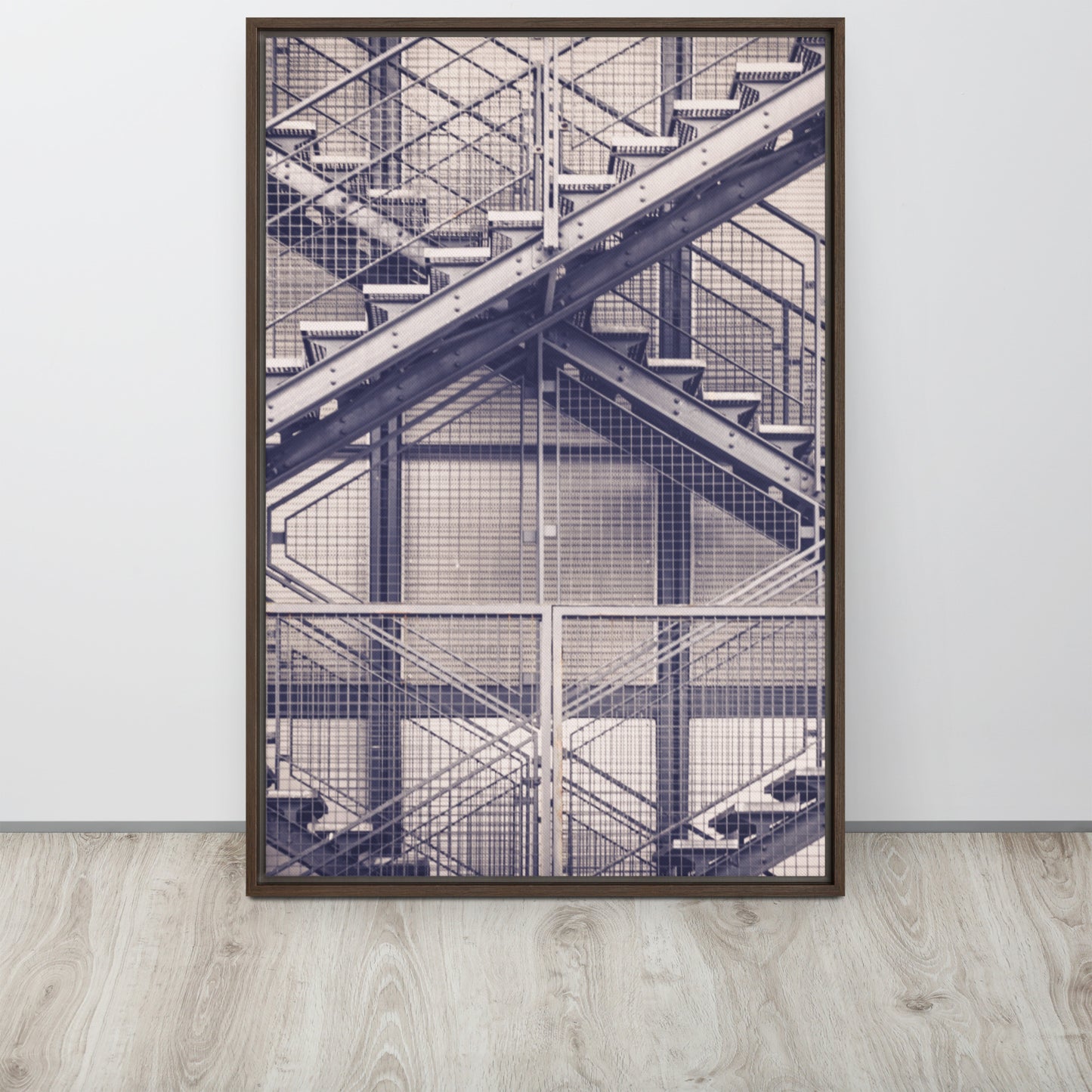 Stairs. Framed canvas