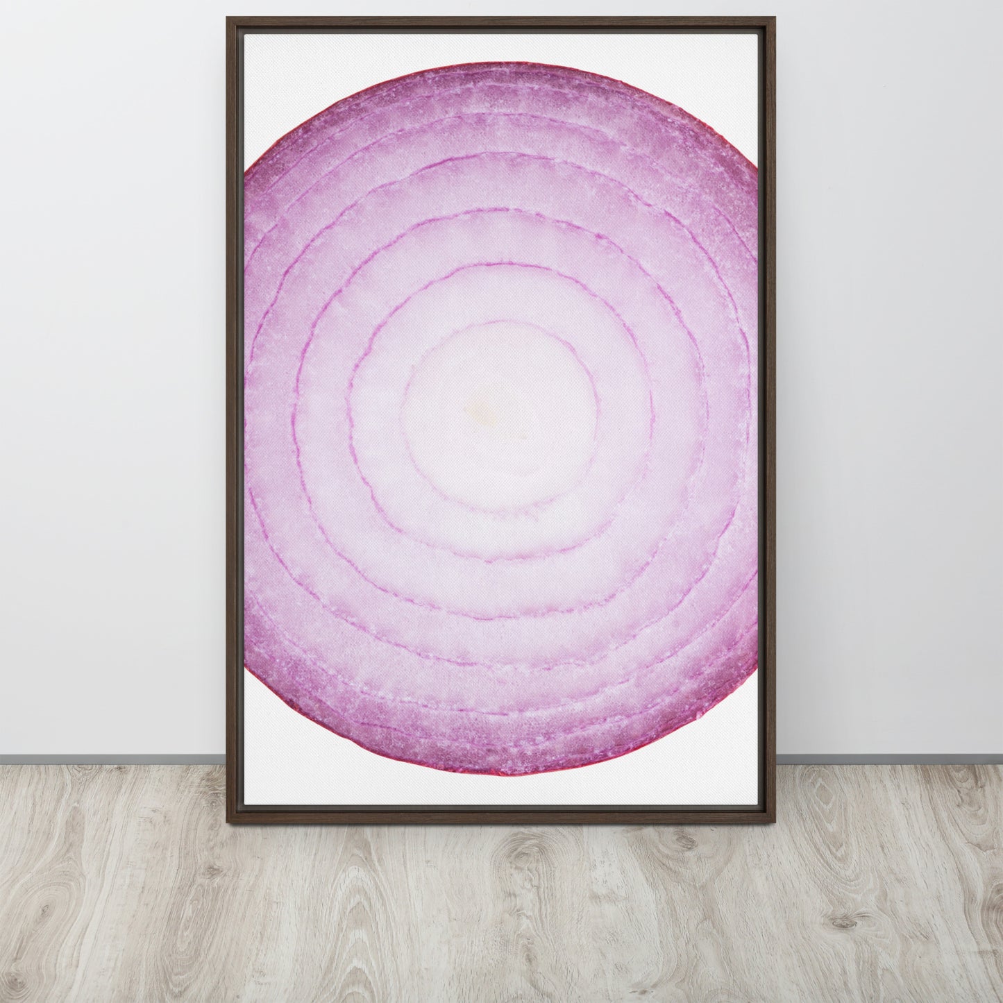 ONION. Framed canvas