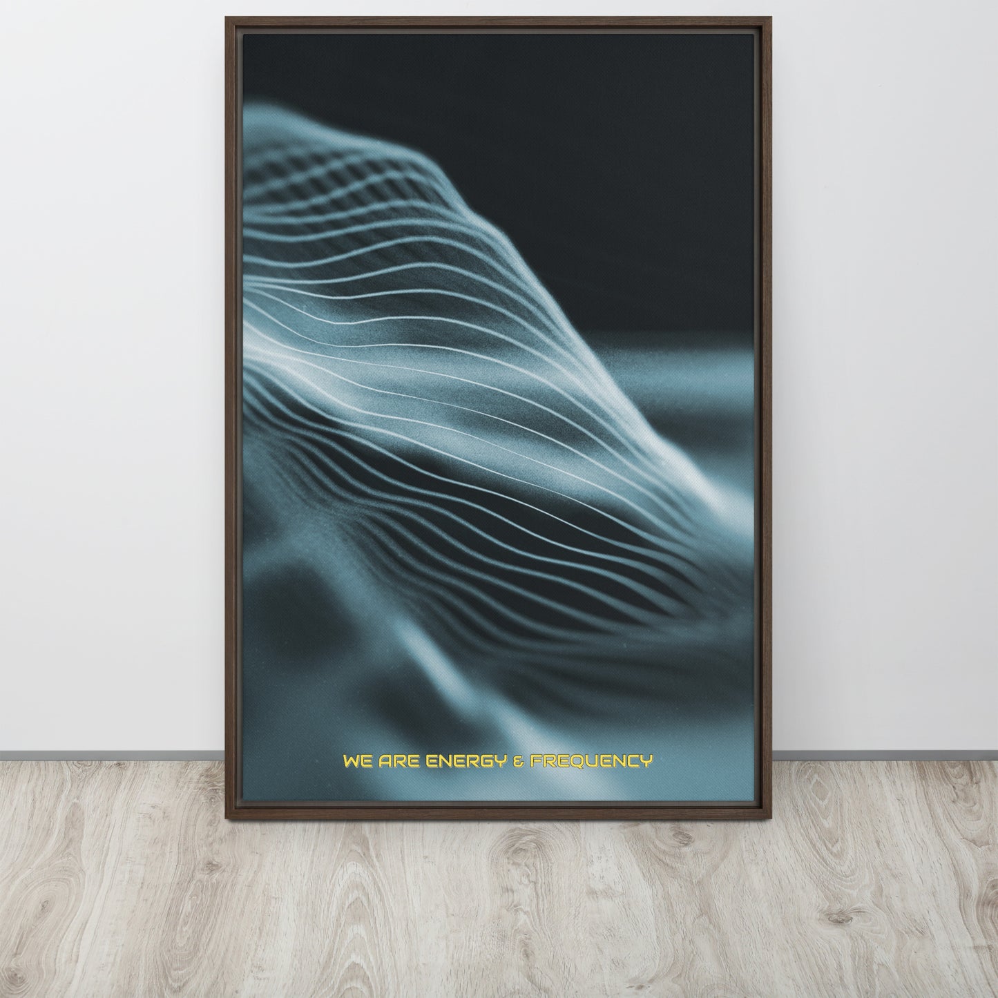 Vibrate High. Framed canvas