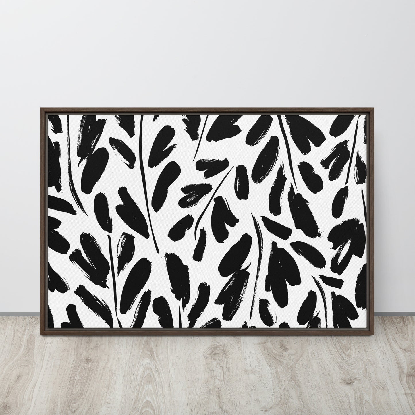 Black & White. Framed canvas