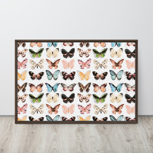 Butterfly. Framed canvas