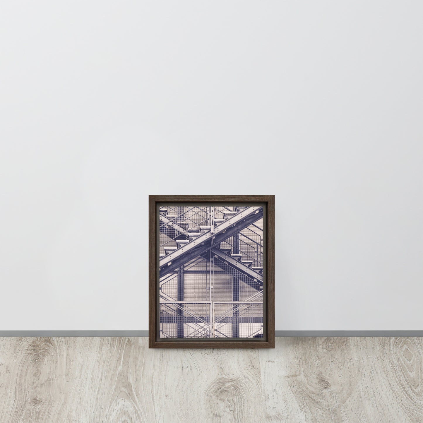 Stairs. Framed canvas