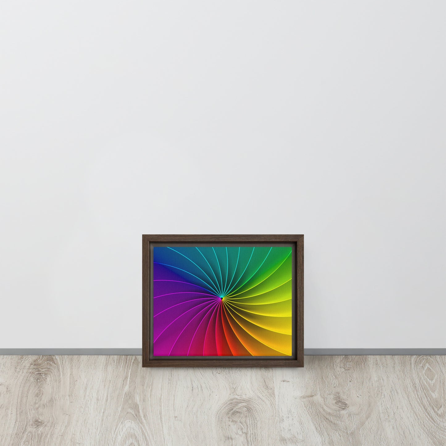 Colour Wheel. Framed canvas