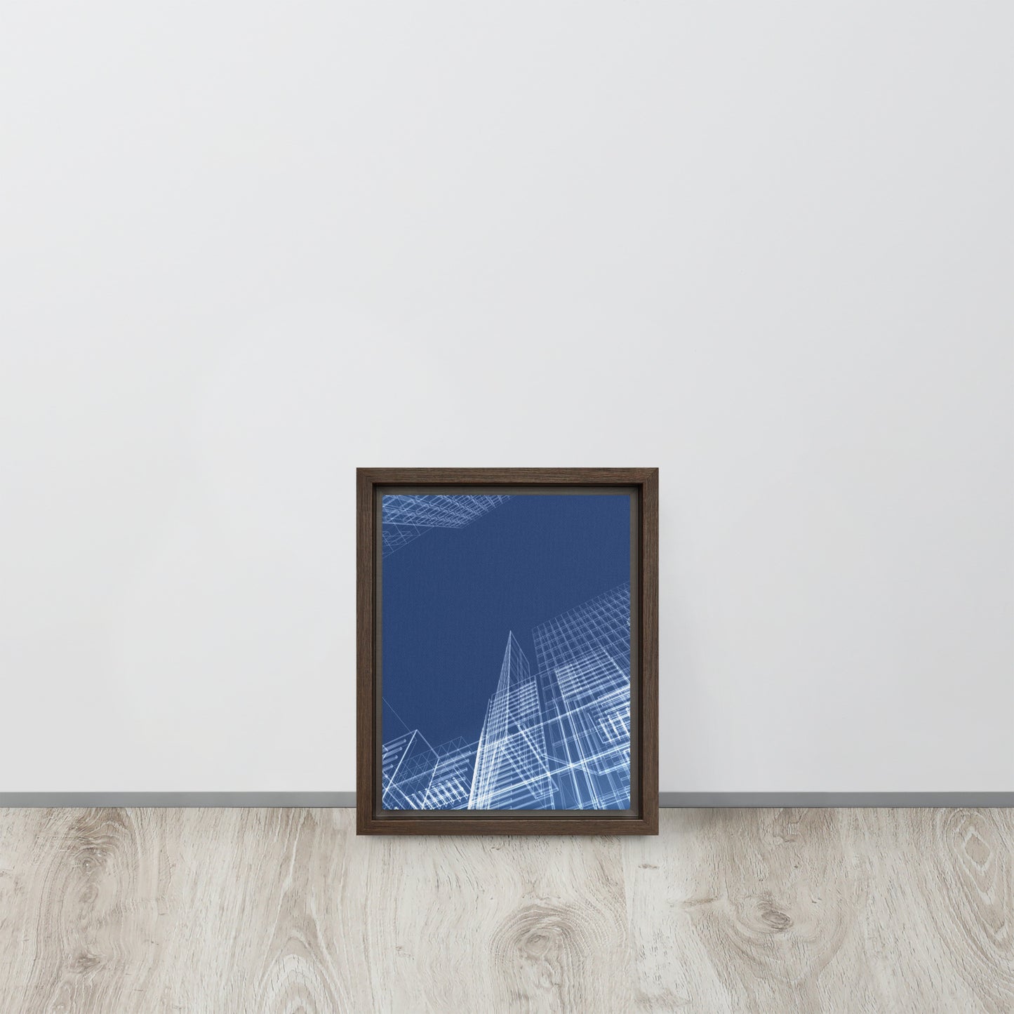 Architected. Framed canvas