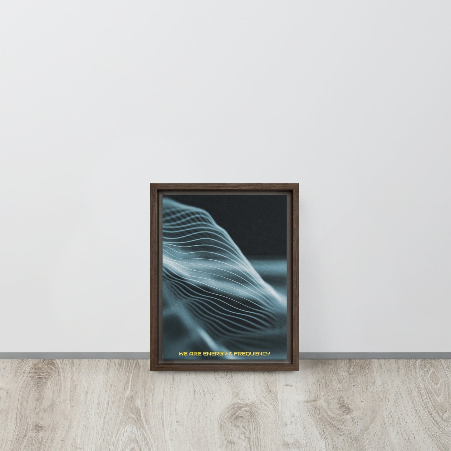 Vibrate High. Framed canvas